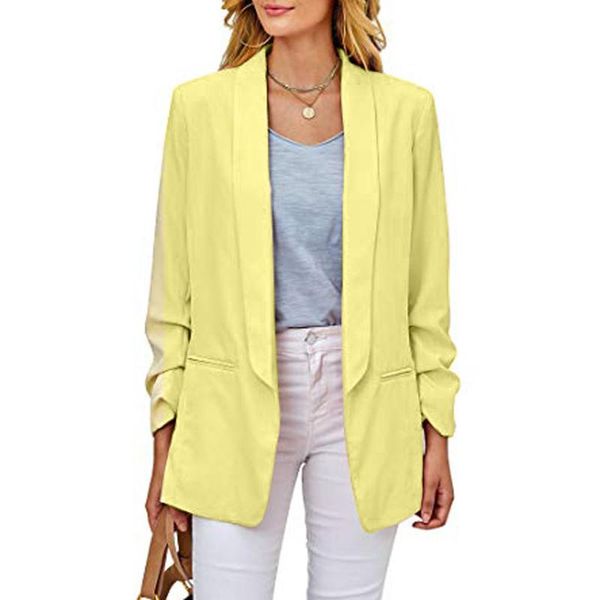 women's suits & blazers autumn winter woman jacket white long sleeve suit womens blazer coat female fashion yellow office lady, White;black
women's suits & blazers autumn winter woman jacket white long sleeve suit womens blazer coat female fashion yellow office lady, White;black