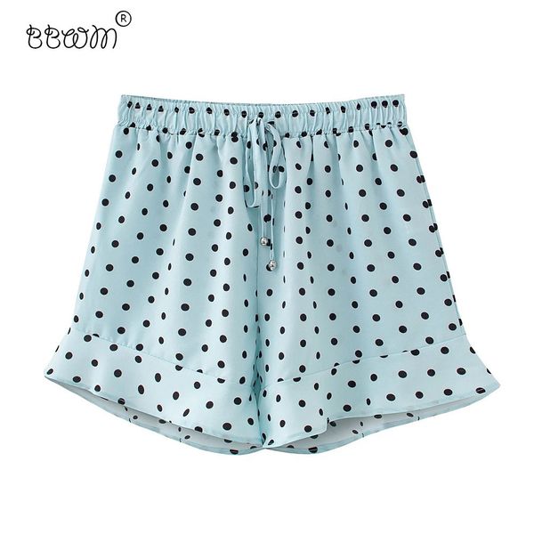 women chic polka dot drawstrings shorts vintage fashion elastic waist short pants casual female pantalones 210520, White;black
women chic polka dot drawstrings shorts vintage fashion elastic waist short pants casual female pantalones 210520, White;black