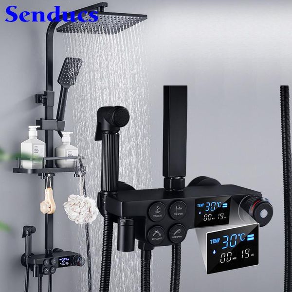cold bathroom shower set luxury press handle matte black bath system rainfall head brass digital sets
cold bathroom shower set luxury press handle matte black bath system rainfall head brass digital sets