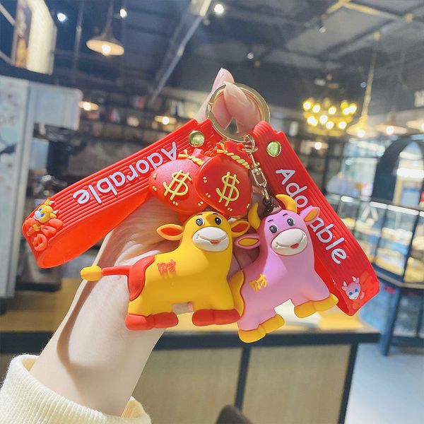 2021 fashion keychain creative and lovely facainiu keychain cartoon calf doll couple car schoolbag pendant gifts for year of the ox, Silver
2021 fashion keychain creative and lovely facainiu keychain cartoon calf doll couple car schoolbag pendant gifts for year of the ox, Silver