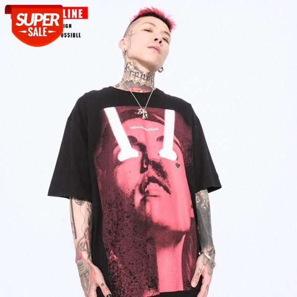 streetwear men european and american high street retro portrait printing short-sleeved t-shirt male hip-hop loose dark bf wind casual #u546, White;black
streetwear men european and american high street retro portrait printing short-sleeved t-shirt male hip-hop loose dark bf wind casual #u546, White;black