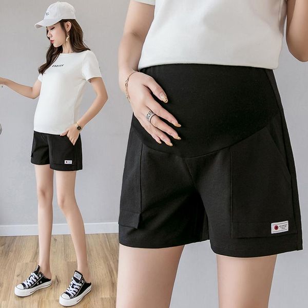 maternity leisure pants loose thin summer fashion shorts elastic waist for pregnant women belly support bottoms, White
maternity leisure pants loose thin summer fashion shorts elastic waist for pregnant women belly support bottoms, White