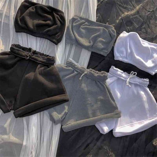 casual sportswear two piece women tracksuits sets drawstring shorts suits summer athleisure outfits female clothing, Gray
casual sportswear two piece women tracksuits sets drawstring shorts suits summer athleisure outfits female clothing, Gray