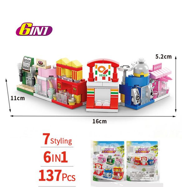 137 PCS Mini Toys Mini Blocks Building Blocks Architecture Mini Figure Store Bricks Toys Children Friends for Girl City Building
137 PCS Mini Toys Mini Blocks Building Blocks Architecture Mini Figure Store Bricks Toys Children Friends for Girl City Building