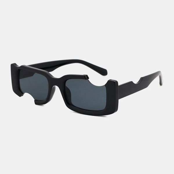 irregular square frame not full frame uv protection fashion special profile sunglasses, Black
irregular square frame not full frame uv protection fashion special profile sunglasses, Black