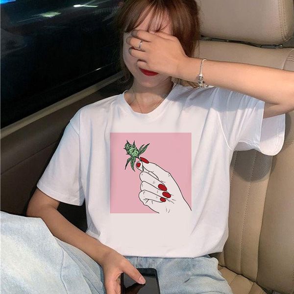 women's t-shirt summer female casual harajuku hands and rose printed tees short sleeve t shirt for women clothing, White
women's t-shirt summer female casual harajuku hands and rose printed tees short sleeve t shirt for women clothing, White