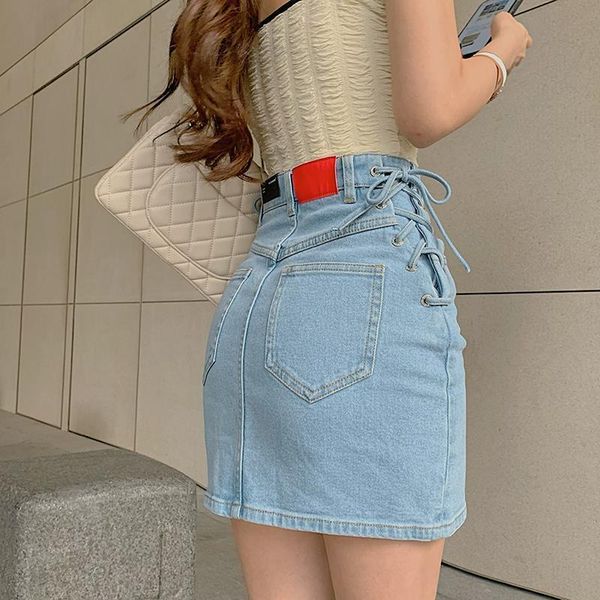 high waist straight denim women skirts mini bodycon bandage jeans chic saia summer, Black
high waist straight denim women skirts mini bodycon bandage jeans chic saia summer, Black