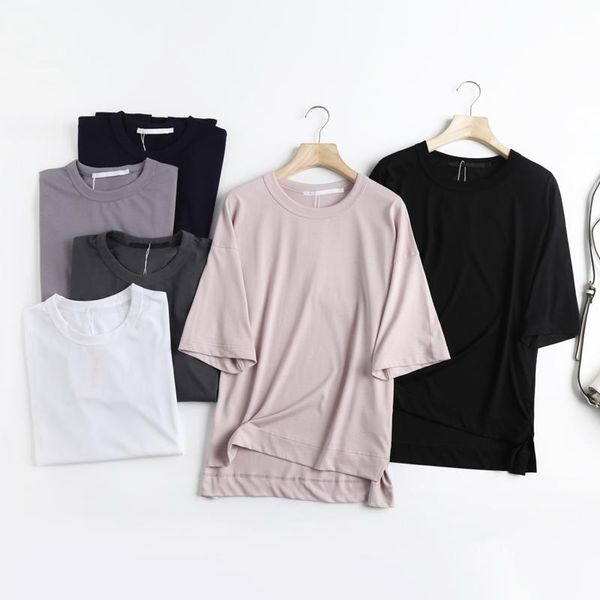 women's t-shirt doujili solid casual t-short short sleeve soft loose cotton summer tees for women lady, White
women's t-shirt doujili solid casual t-short short sleeve soft loose cotton summer tees for women lady, White