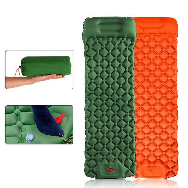 outdoor pads ultra light inflatable sleeping pad portable mountaineering camping single air cushion bed moisture-proof 
outdoor pads ultra light inflatable sleeping pad portable mountaineering camping single air cushion bed moisture-proof