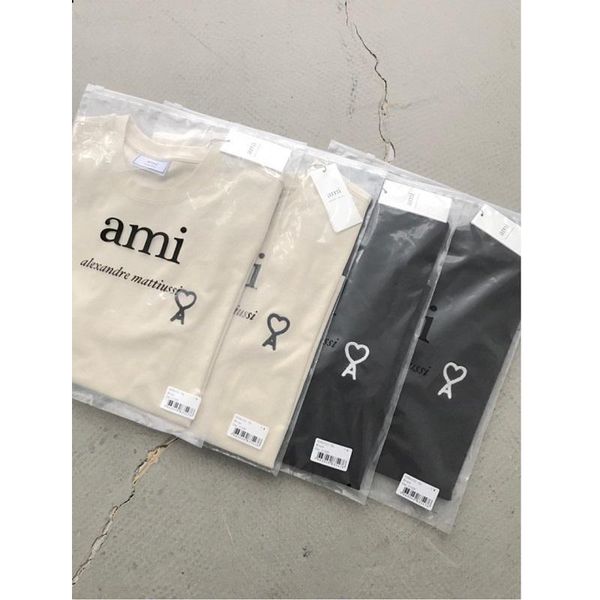 men's t-shirts amiparis 2021 spring and summer hollow love loose black white women's casual t-shirt, White;black 
men's t-shirts amiparis 2021 spring and summer hollow love loose black white women's casual t-shirt, White;black