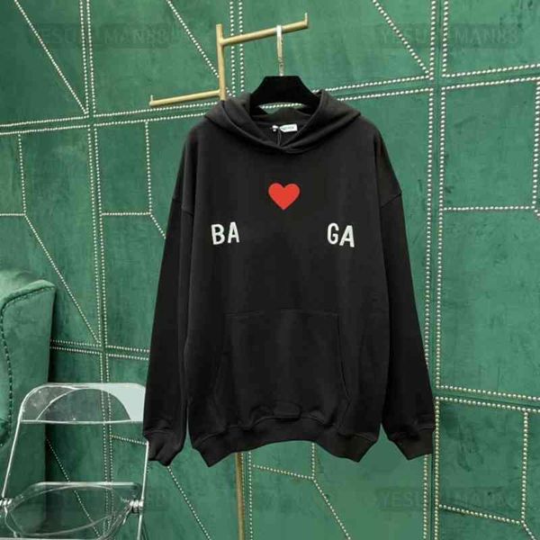 designer luxury spring and autumn cotton paris classic hoodie balencaigas loving heart printing mens and womens couple sweater loose hooded, Black
designer luxury spring and autumn cotton paris classic hoodie balencaigas loving heart printing mens and womens couple sweater loose hooded, Black
