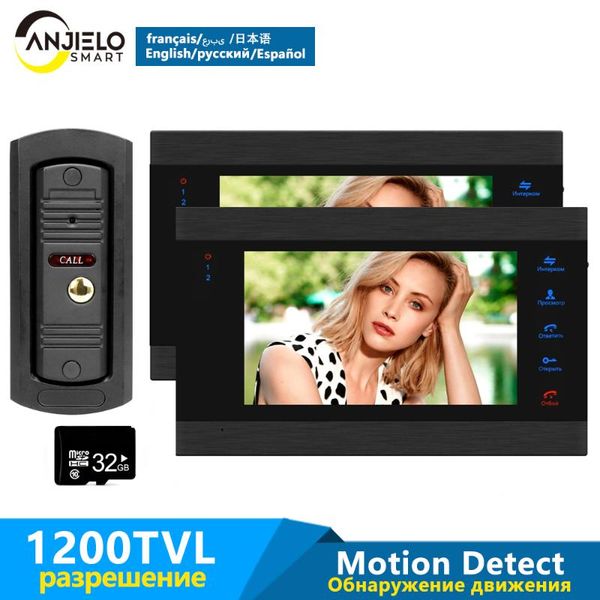 2pcs 7" touch button monitor & 1pcs waterproof doorbell camera 32g memory card video door phone intercom security entry system phones
2pcs 7" touch button monitor & 1pcs waterproof doorbell camera 32g memory card video door phone intercom security entry system phones