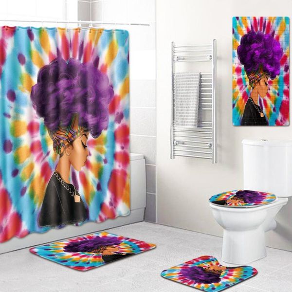 bath mats african women's bathroom shower curtain mat toilet cover waterproof five-piece carpet
bath mats african women's bathroom shower curtain mat toilet cover waterproof five-piece carpet