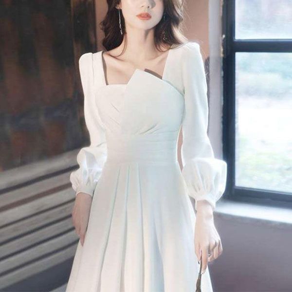 casual dresses gentle elegant designer white long dress women temperament fashion puff sleeve fairy sweet party ball gown summer 2021, Black;gray
casual dresses gentle elegant designer white long dress women temperament fashion puff sleeve fairy sweet party ball gown summer 2021, Black;gray