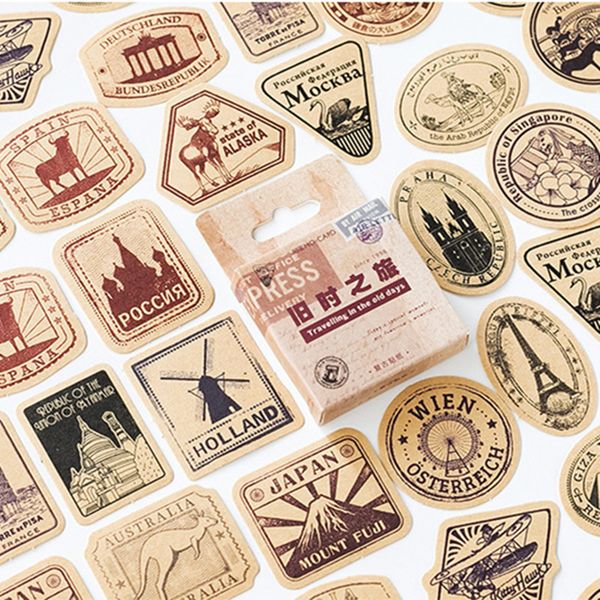 46 Pcs/pack Vintage Travelling Adhesive Stickers Decorative Album Diary Stick Label Decor Stationery Stickers, As photo
46 Pcs/pack Vintage Travelling Adhesive Stickers Decorative Album Diary Stick Label Decor Stationery Stickers, As photo