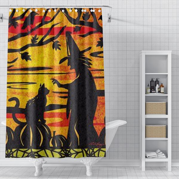 cat and witch pattern 3d printed shower curtain waterproof, antifouling, durable, fine workmanship
cat and witch pattern 3d printed shower curtain waterproof, antifouling, durable, fine workmanship