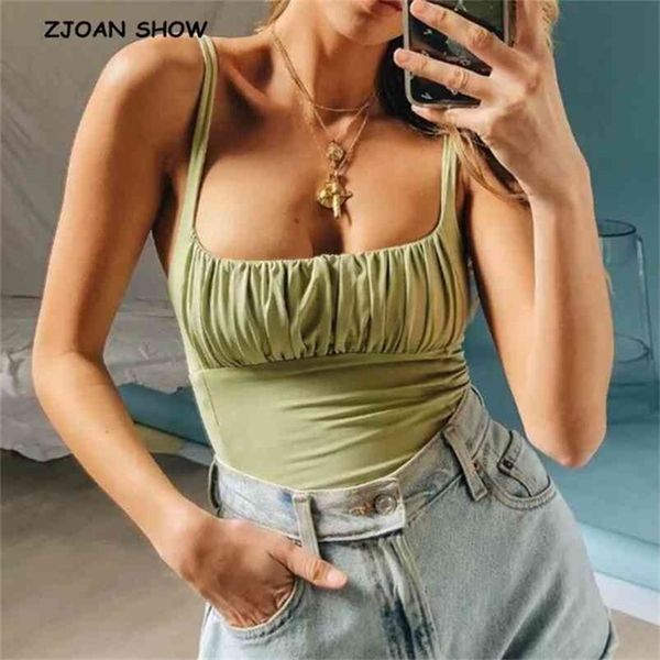 candy color ruched pleated camis streetwear tube women summer short tank retro cool girls slim crop tees 210407, White
candy color ruched pleated camis streetwear tube women summer short tank retro cool girls slim crop tees 210407, White