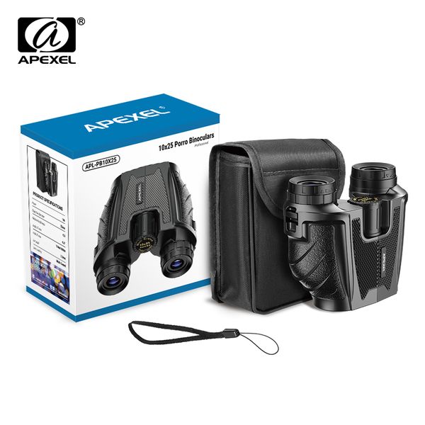 apexel hd powerful 10x25 binoculars bak4 high powered zoom mini telescope telep 114m/1000m for hiking hunting bird-watching
apexel hd powerful 10x25 binoculars bak4 high powered zoom mini telescope telep 114m/1000m for hiking hunting bird-watching