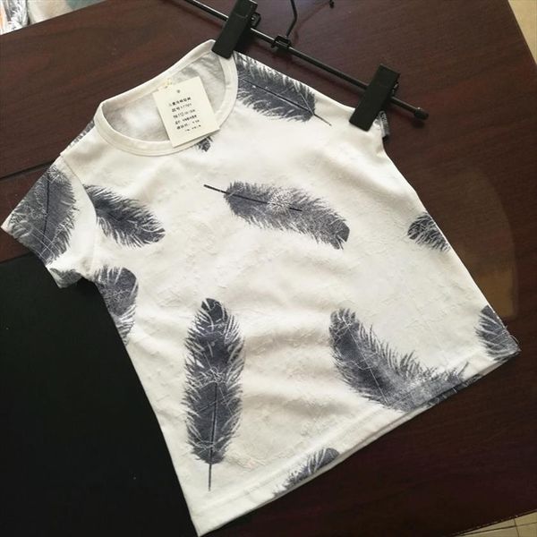 boy children clothes kids t shirts cotton for baby boys short sleeve summer feather flowers toddlers, Blue
boy children clothes kids t shirts cotton for baby boys short sleeve summer feather flowers toddlers, Blue