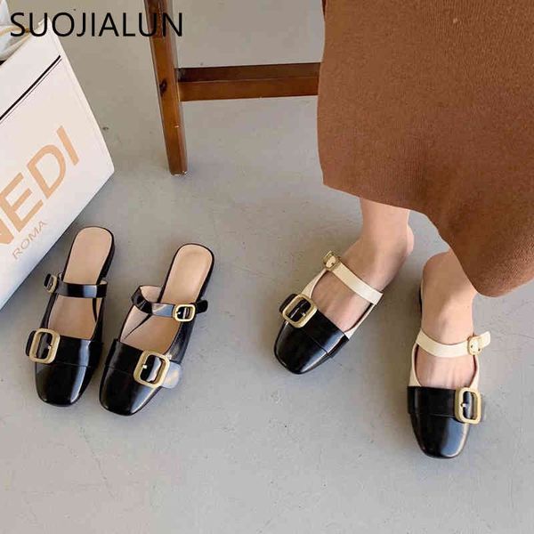suojialun women close toe slippers round toe slip on mules sandals flat heel casual outdoor slipper ladies metal buckle slides c0330, Black
suojialun women close toe slippers round toe slip on mules sandals flat heel casual outdoor slipper ladies metal buckle slides c0330, Black
