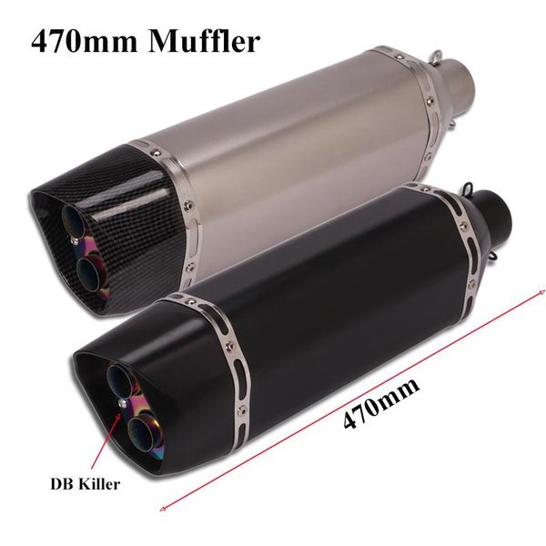 motorcycle exhaust system slip on universal 51mm pipe muffler tips tail escape tube 470mm stainless steel
motorcycle exhaust system slip on universal 51mm pipe muffler tips tail escape tube 470mm stainless steel