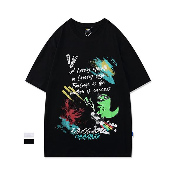 brand ins leisure short sleeve cartoon painting youth men's and women's loose cotton t-shirt student sports top, White;black
brand ins leisure short sleeve cartoon painting youth men's and women's loose cotton t-shirt student sports top, White;black