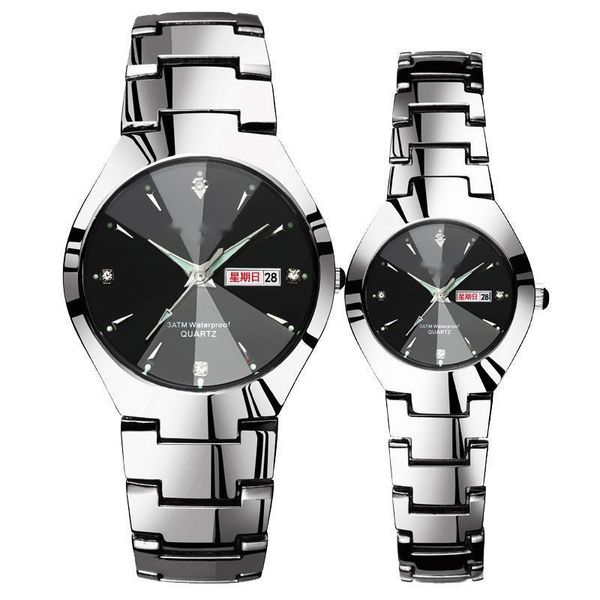 wristwatches watch men's luminous tungsten steel waterproof fashion student couple calendar quartz, Slivery;brown
wristwatches watch men's luminous tungsten steel waterproof fashion student couple calendar quartz, Slivery;brown