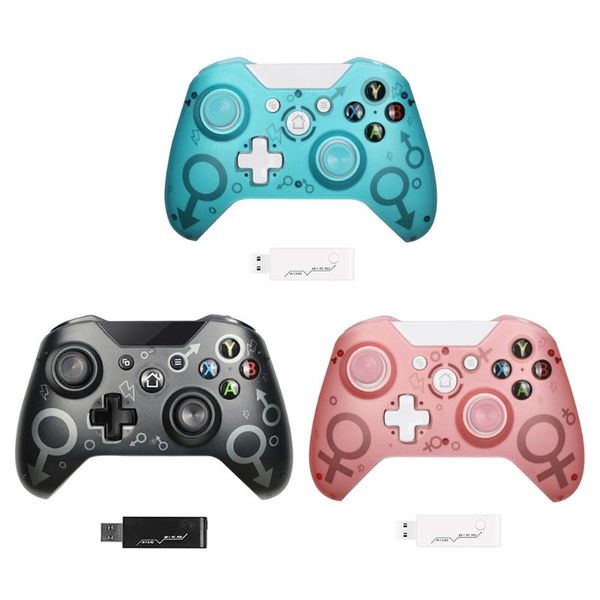 

game controllers & joysticks 2.4ghz wireless gamepad controller joystick with adapter for xbox one/one s/one x/ps3/windows/pc games accessor