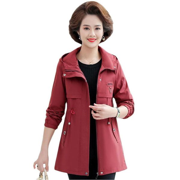 women's trench coats 2021 spring autumn jacket women korean large size windbreaker female middle-aged mother's loose casual hooded, Tan;black
women's trench coats 2021 spring autumn jacket women korean large size windbreaker female middle-aged mother's loose casual hooded, Tan;black