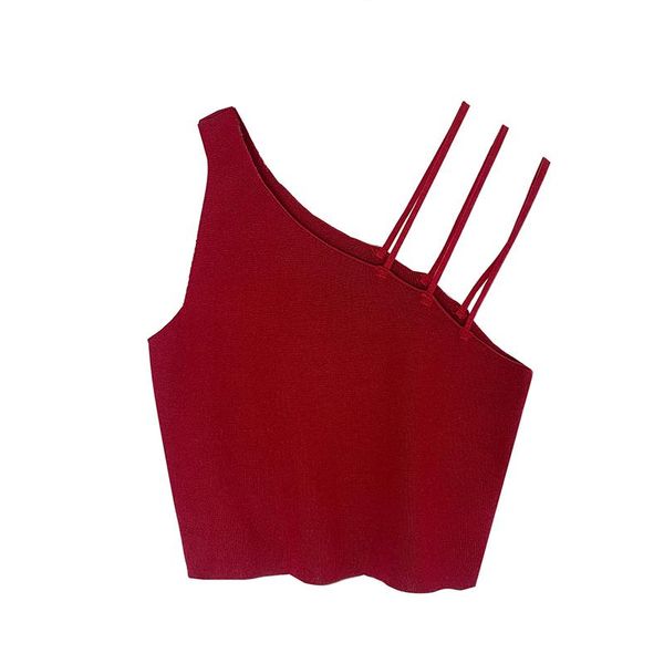 women's tanks & camis spring and summer korean ins tide wear short wild vest irregular design sense suspenders, White
women's tanks & camis spring and summer korean ins tide wear short wild vest irregular design sense suspenders, White