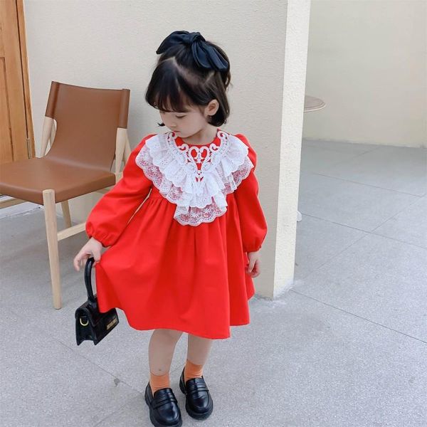 girl's dresses girls summer spring lace cloth formal kids fashion casual children cute long sleeve red princess skirt high quality, Red;yellow
girl's dresses girls summer spring lace cloth formal kids fashion casual children cute long sleeve red princess skirt high quality, Red;yellow