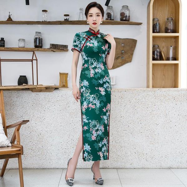 chinese style high-split long cheongsam qipao mandarin collar half-sleeve stage show dresses for women plus size 3xl 4xl ethnic clothin, Red
chinese style high-split long cheongsam qipao mandarin collar half-sleeve stage show dresses for women plus size 3xl 4xl ethnic clothin, Red