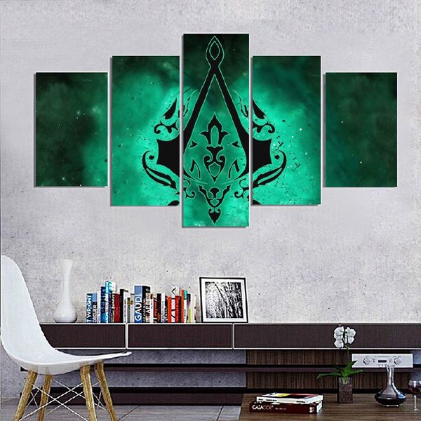 5pcs/set unframed assassin's sign green game poter painting hd print on canvas wall art for living room decor
5pcs/set unframed assassin's sign green game poter painting hd print on canvas wall art for living room decor