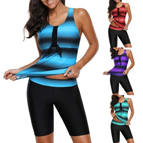 2021 women two piece swimsuit summer push up stripe print plus size tankini set sport swimming suit bathing beach swimwear, White;black
2021 women two piece swimsuit summer push up stripe print plus size tankini set sport swimming suit bathing beach swimwear, White;black