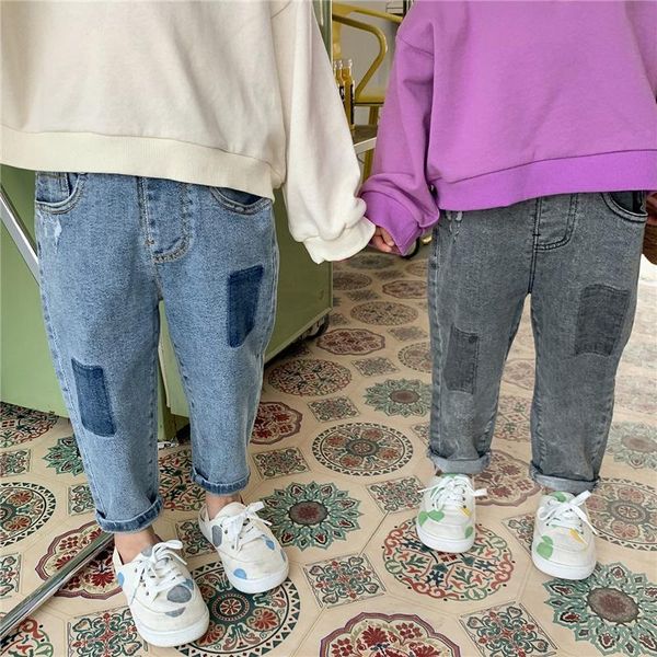 jeans autumn children elastic casual boys girls fashion patch all-match denim pants 2-6y, Blue
jeans autumn children elastic casual boys girls fashion patch all-match denim pants 2-6y, Blue