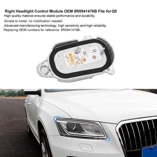for- q5 2013-2021 right side headlight led drl daytime running light run drive control module unit 8r0941476b other lighting system
for- q5 2013-2021 right side headlight led drl daytime running light run drive control module unit 8r0941476b other lighting system