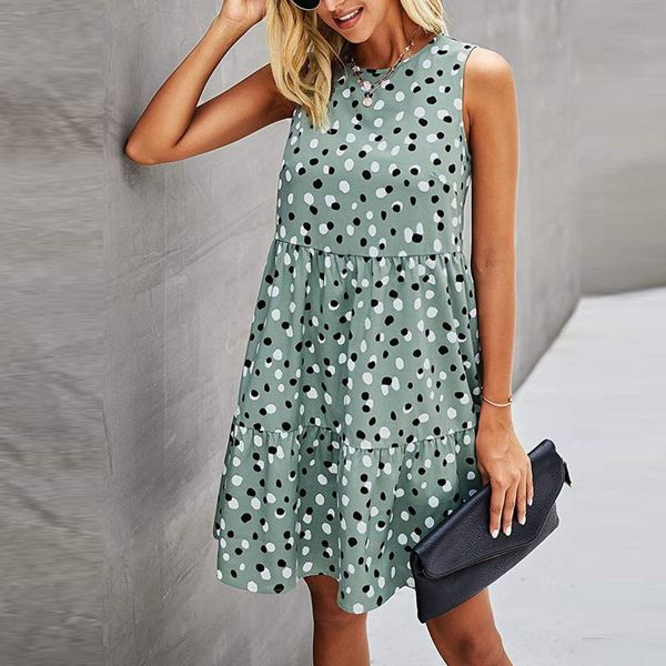 casual dresses polka dot pattern dress women sleeveless o collar a line oversize pockets elegant robe femme #g3, Black;gray
casual dresses polka dot pattern dress women sleeveless o collar a line oversize pockets elegant robe femme #g3, Black;gray