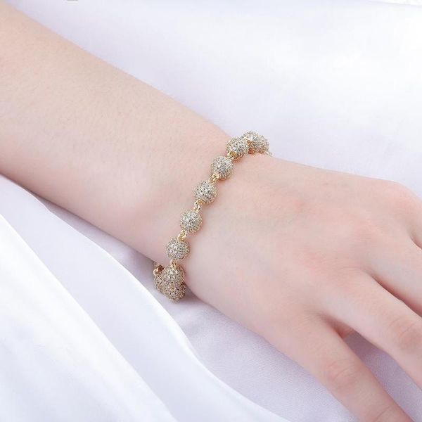 link, chain 2021 8mm big round ball bracelet hip hop charm iced out cz gold silver color punk bling jewelry for gift, Black
link, chain 2021 8mm big round ball bracelet hip hop charm iced out cz gold silver color punk bling jewelry for gift, Black