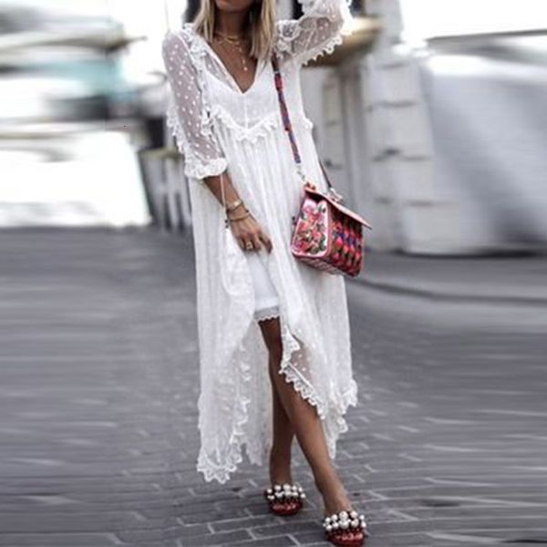 casual dresses 2021 summer v-neck women beach long elegant mesh lace party spring sleeve loose maxi vestidos ifos, Black;gray
casual dresses 2021 summer v-neck women beach long elegant mesh lace party spring sleeve loose maxi vestidos ifos, Black;gray