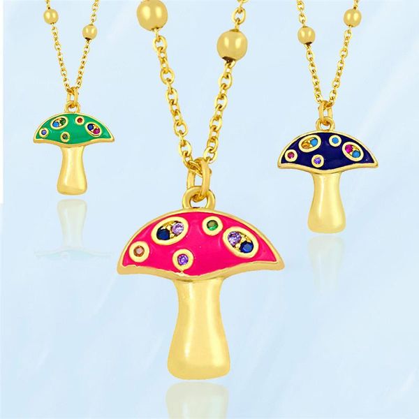 chains 2021 fashion creative pendant necklaces for women girls cute fine pink multi-color mushroom shape drop female trend neck jewelry, Silver
chains 2021 fashion creative pendant necklaces for women girls cute fine pink multi-color mushroom shape drop female trend neck jewelry, Silver
