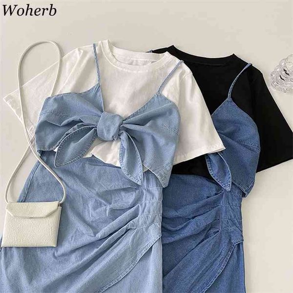 summer streetwear fashion suits women casual white denim sling high waist folds skirt temperament three-piece sets 210519
summer streetwear fashion suits women casual white denim sling high waist folds skirt temperament three-piece sets 210519