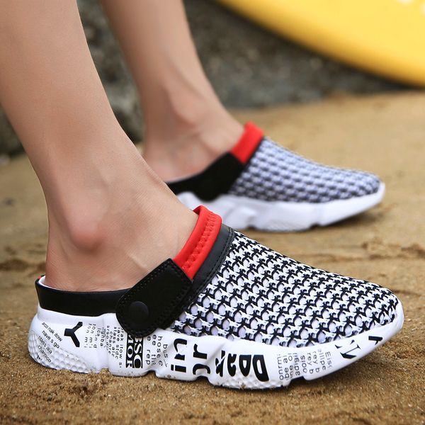 quaoar 2021 new men summer shoes slip-on men clogs water sandals breathable light jogging sneakers casual beach slippers, Black
quaoar 2021 new men summer shoes slip-on men clogs water sandals breathable light jogging sneakers casual beach slippers, Black