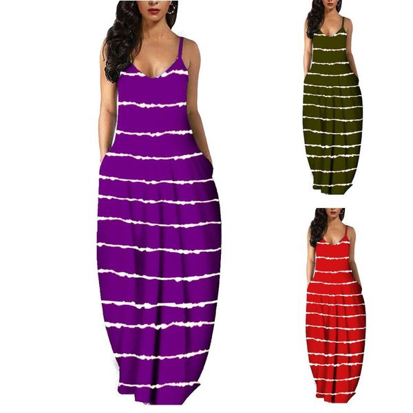 fashion women's loose casual summer striped print pocket sling sleeveless dress party beach sundress dress#2 maternity dresses, White
fashion women's loose casual summer striped print pocket sling sleeveless dress party beach sundress dress#2 maternity dresses, White