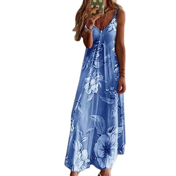 casual dresses female sleeveless spaghetti strap floral printed dress summer women boho loose beach long, Black;gray
casual dresses female sleeveless spaghetti strap floral printed dress summer women boho loose beach long, Black;gray