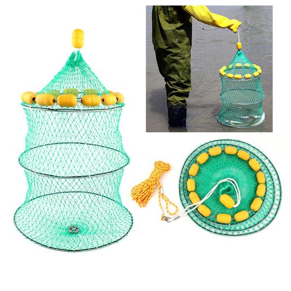 fishing accessories portable multi-floating ball net steel wire cast mesh guard 3 layers crab catching sea tackle trap
fishing accessories portable multi-floating ball net steel wire cast mesh guard 3 layers crab catching sea tackle trap