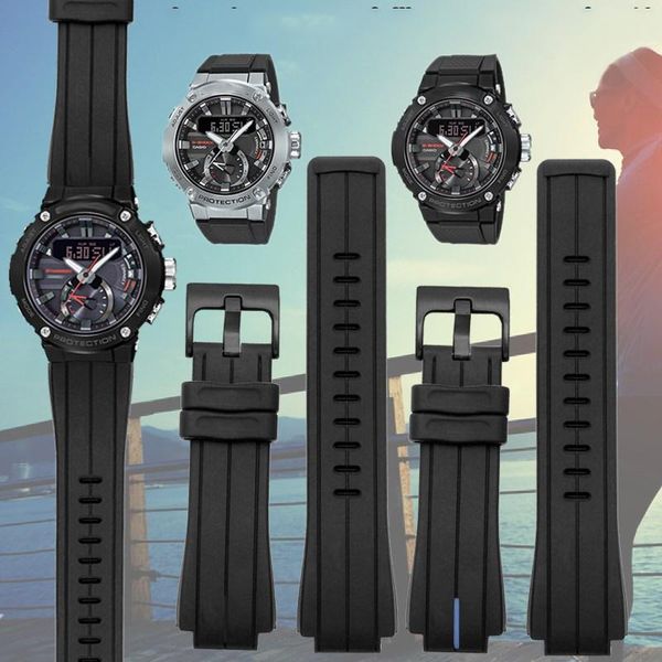 watch bands silicon watchband for gshock men's chain accessories gst-b200 gst-b200d series waterproof resin silicone band, Black;brown
watch bands silicon watchband for gshock men's chain accessories gst-b200 gst-b200d series waterproof resin silicone band, Black;brown