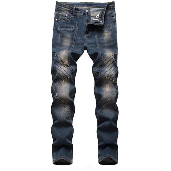 men's jeans straight jeans, large men's fashion cotton loose jeans, Blue
men's jeans straight jeans, large men's fashion cotton loose jeans, Blue