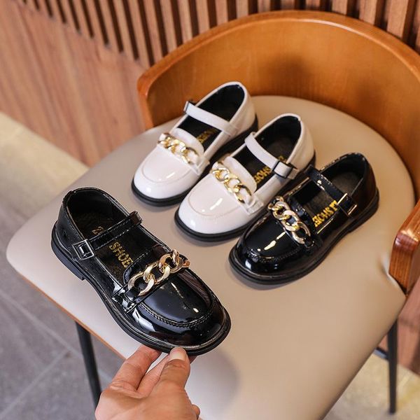 flat shoes children mary jane leather for girls black round toe anti-slippery simple kids hook loop metal chain flats size26-36, Black;grey
flat shoes children mary jane leather for girls black round toe anti-slippery simple kids hook loop metal chain flats size26-36, Black;grey
