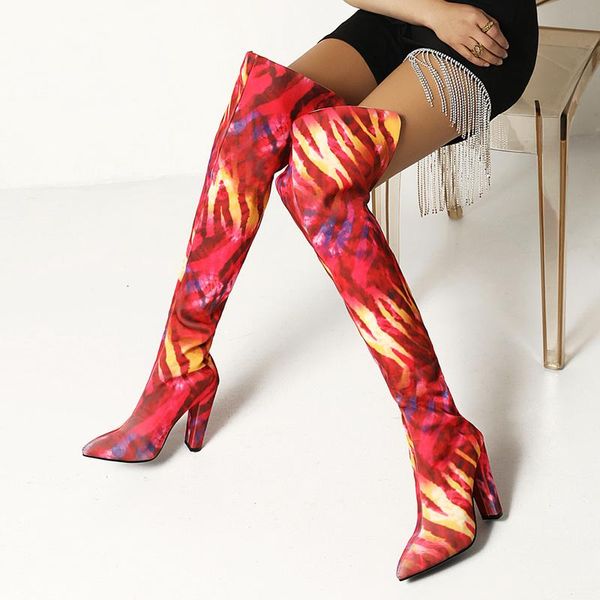 boots colors print surface pu women winter over the knee high pointed toe thick heels zipper shoes outdoor modern style, Black
boots colors print surface pu women winter over the knee high pointed toe thick heels zipper shoes outdoor modern style, Black