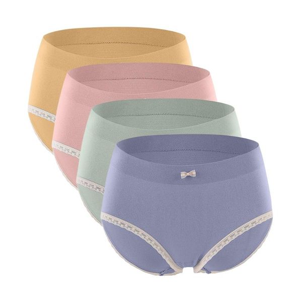 women's panties 4pcs solid color lace trim underwear female bowknot lingerie ladies low waist breathable seamless briefs, Black;pink
women's panties 4pcs solid color lace trim underwear female bowknot lingerie ladies low waist breathable seamless briefs, Black;pink
